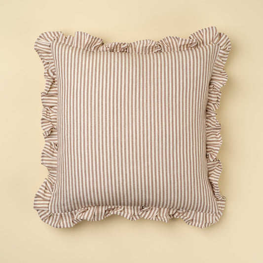 Ruffle Thin Stripe Pillow