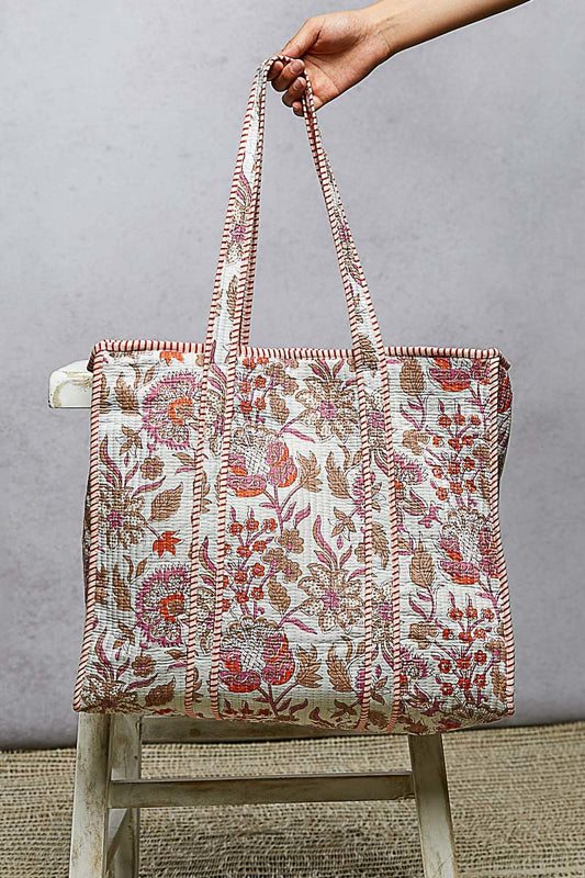 George Quilted Tote Bag