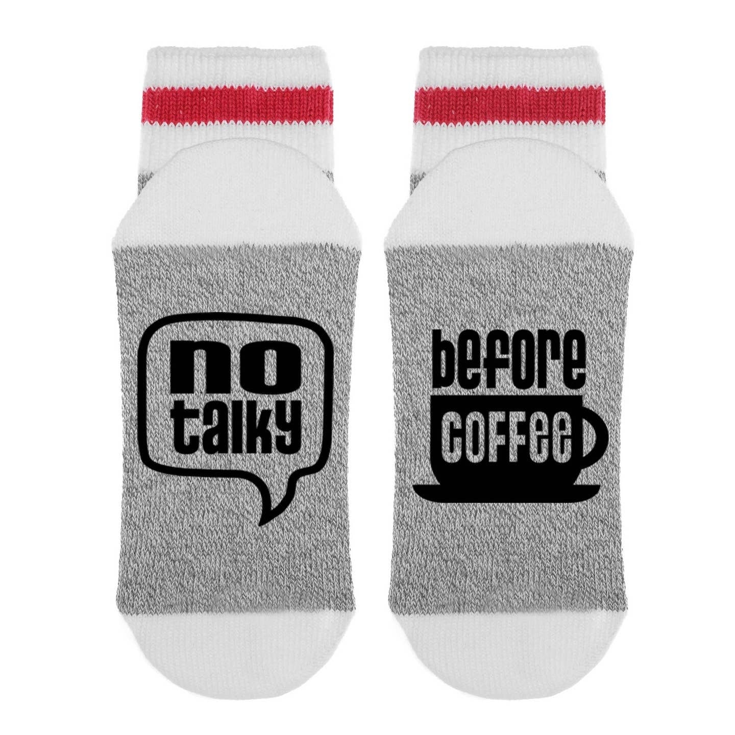 No Talky Before Coffee Socks