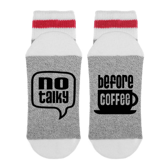 No Talky Before Coffee Socks