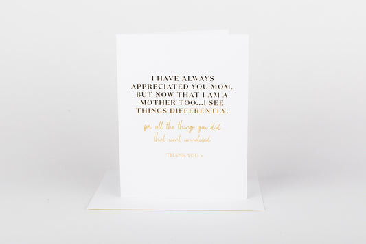 Now That I'm A Mother Card