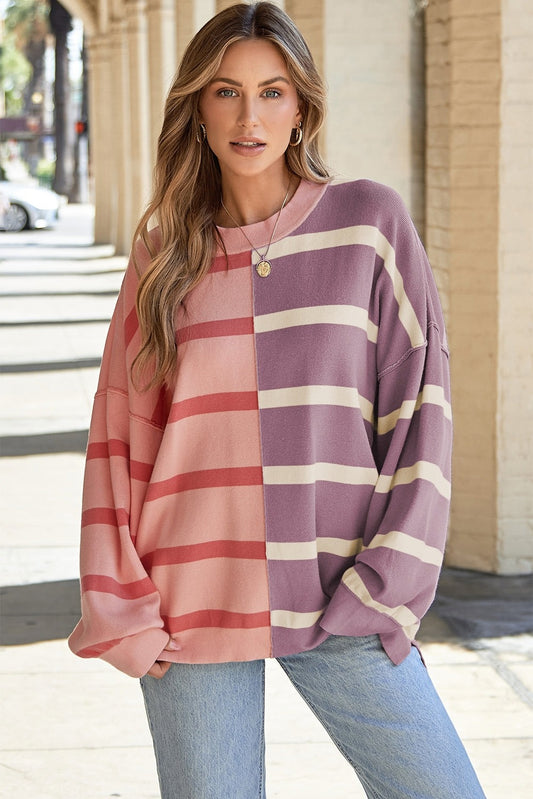Lainey Striped Pullover