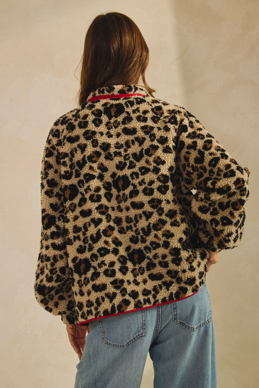 Ava Leopard Sherpa