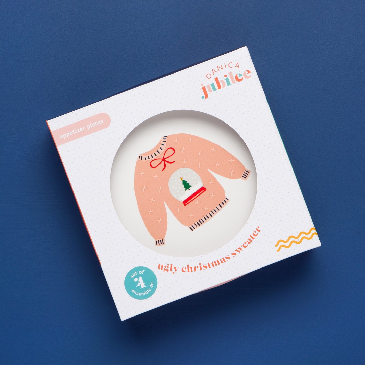 Holiday Sweater Appie Plates