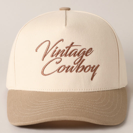 Vintage Cowboy Trucker Hat
