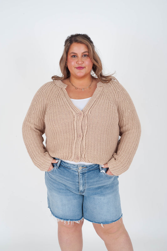 Curvy Done Deal Midi Shorts