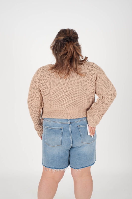 Curvy Done Deal Midi Shorts