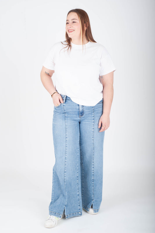 Breakthrough Mid Rise Wide Jeans