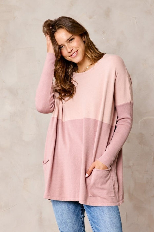 Two Tone Samantha Sweater