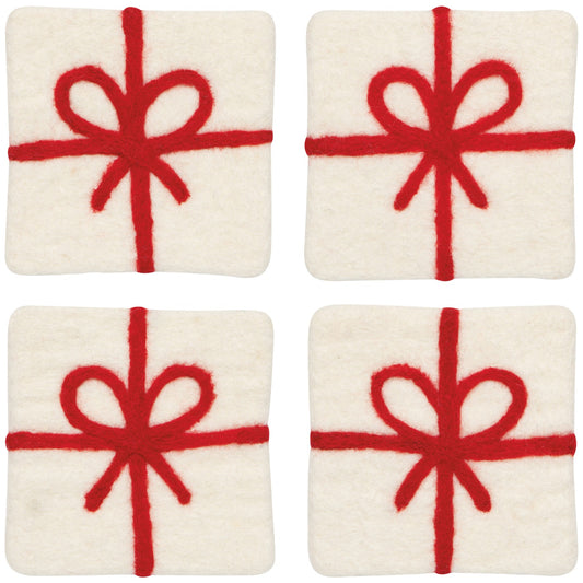 Present Bow Coasters