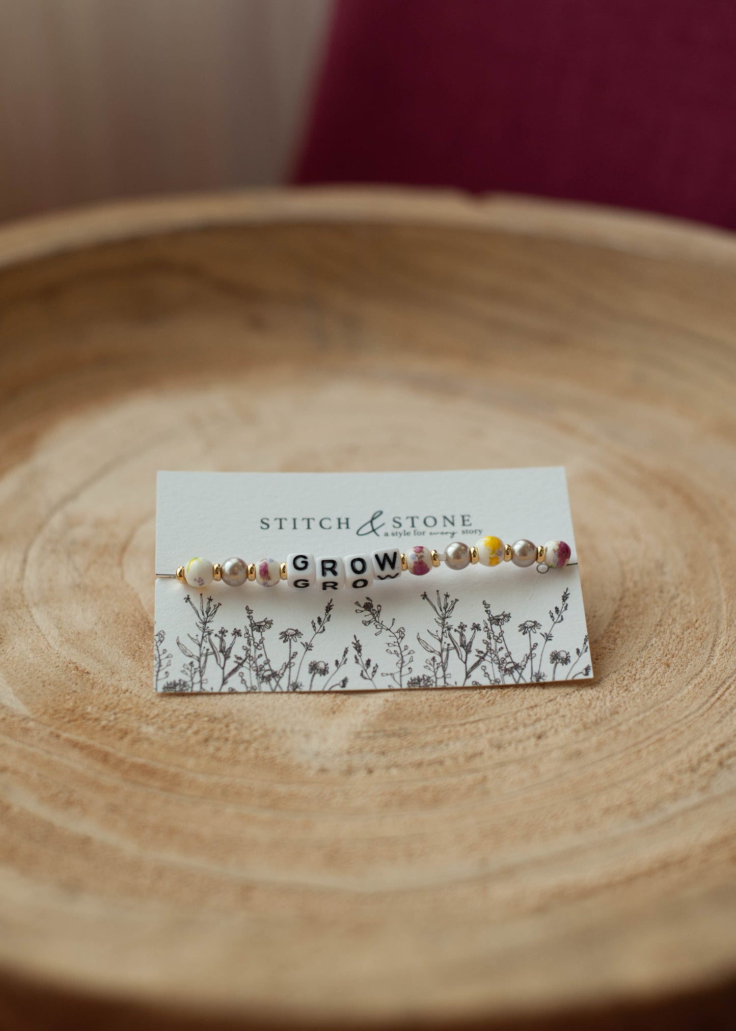 Bracelet en perles de verre Stitch