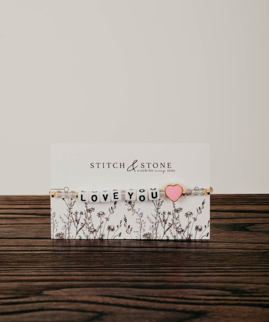 Stitch "Love You" Bracelet