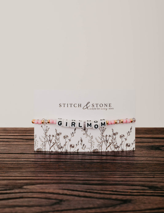 Stitch "Girl Mom" Bracelet