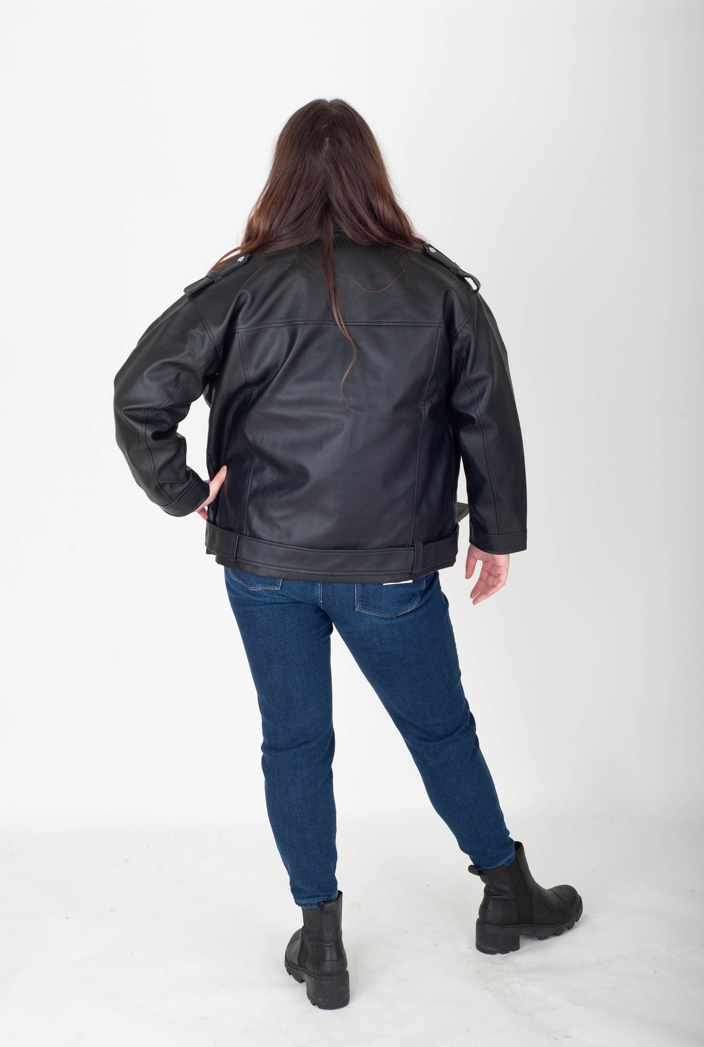 Curvy Paulina Biker Jacket