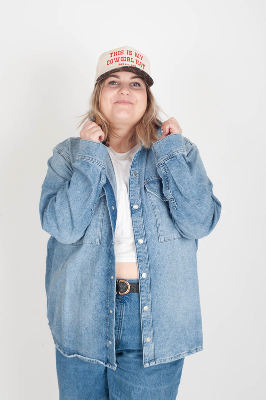 Curvy SMO Denim Shirt