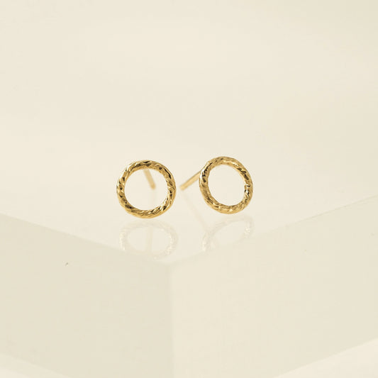 Ring Gold-Filled Stud Earrings