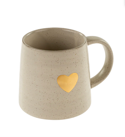 Gold Heart Mug