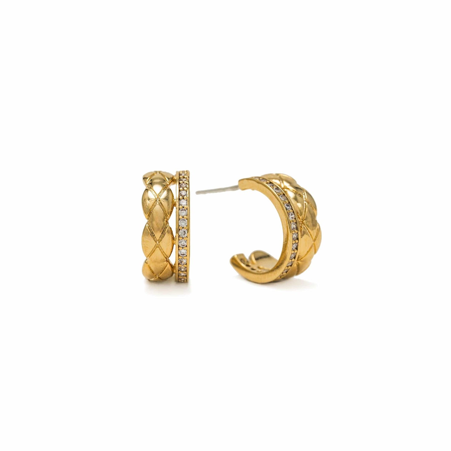 Solana Double Huggie Hoop Earrings