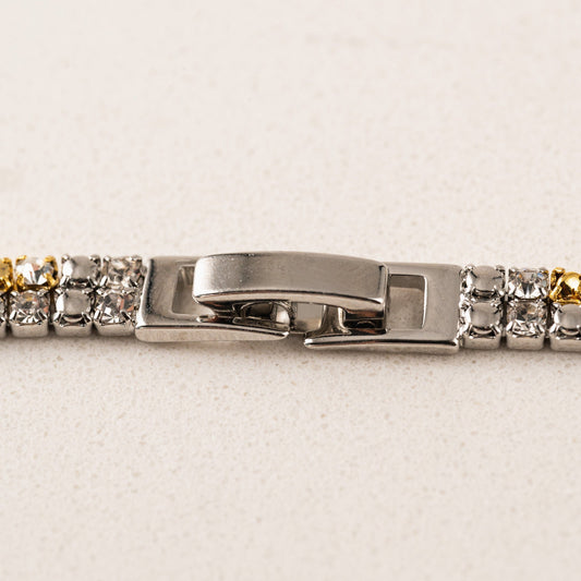 Tennis Metal Double Bracelet
