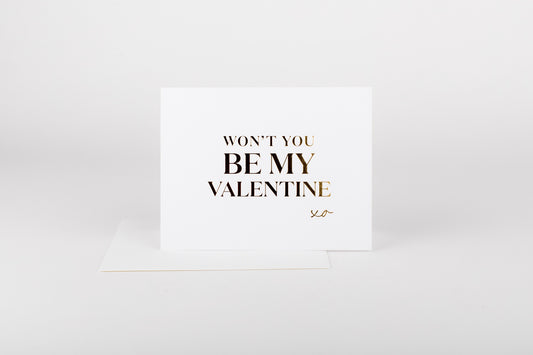 Won't You Be My Valentine Card