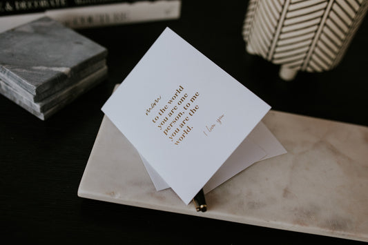 Mom The Whole World Card