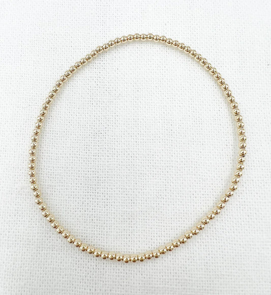 Gold Leave On Bracelet