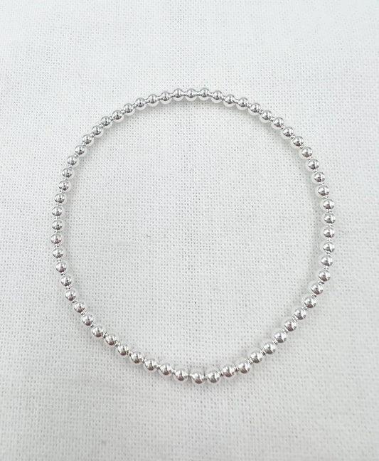 Bracelet en argent sterling avec inscription « Laisser sur »