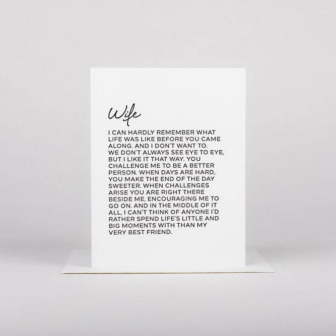 Letter to Family Card