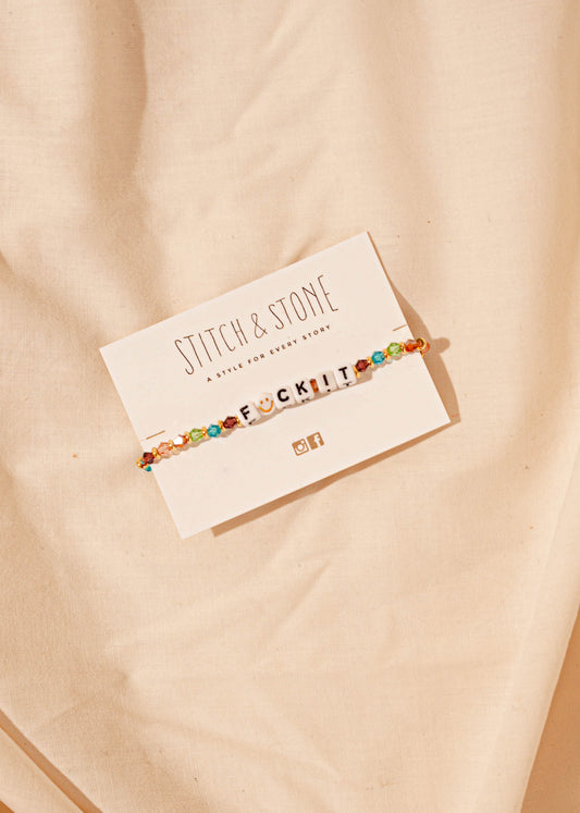 Bracelet Stitch « F*ck It »