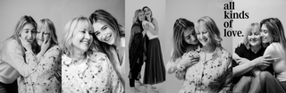 a mom and daughter celebrating their friendship and love