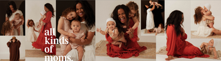 a women celebrating love with her two young daughters