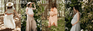 a banner with pregnant women and how to style clothes