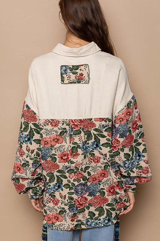 Stef Floral Shacket