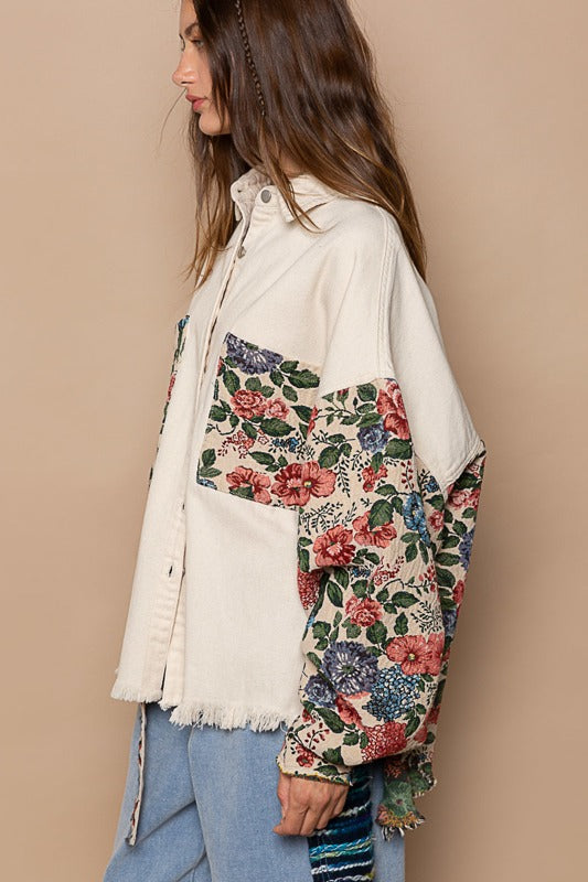 Stef Floral Shacket