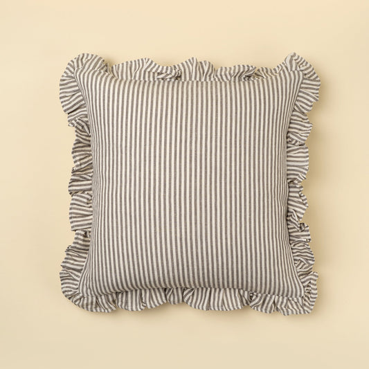 Ruffle Thin Stripe Pillow