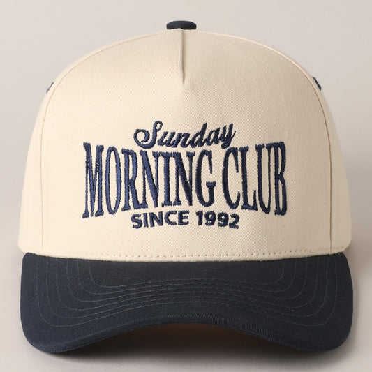 Sunday Morning Club Baseball Cap