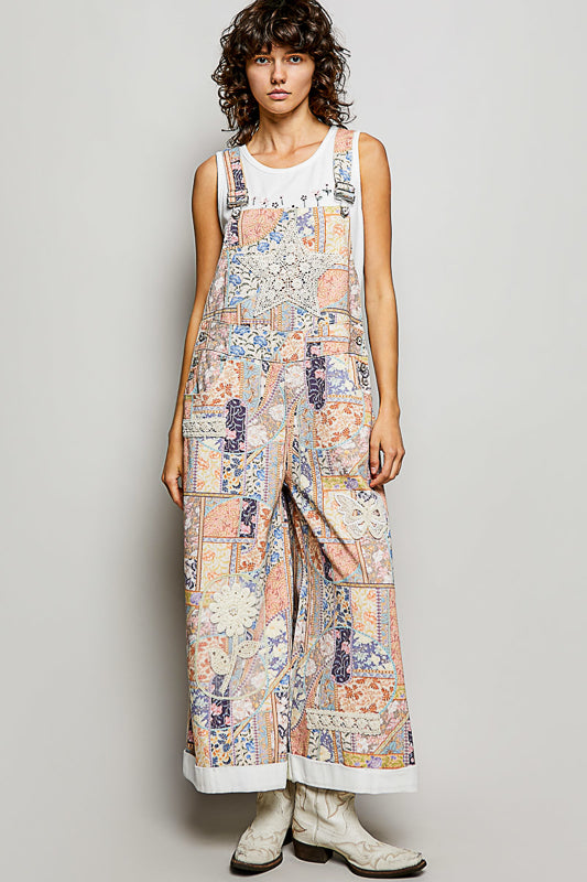 Irene Floral Overalls