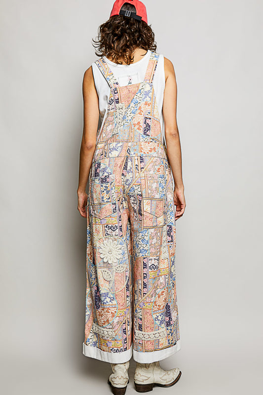 Irene Floral Overalls