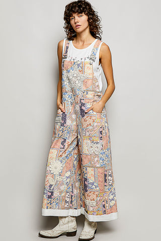 Irene Floral Overalls