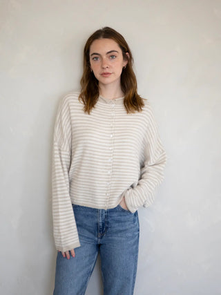 Leslie Mini Striped Cardigan