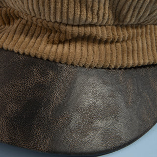 Close-up of a brown textured fabric item on a blue background