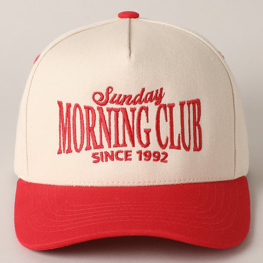 Sunday Morning Club Baseball Cap