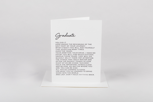 Letter To Graduate Card