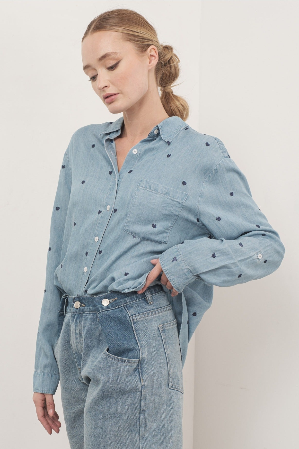 Heart Denim Shirt