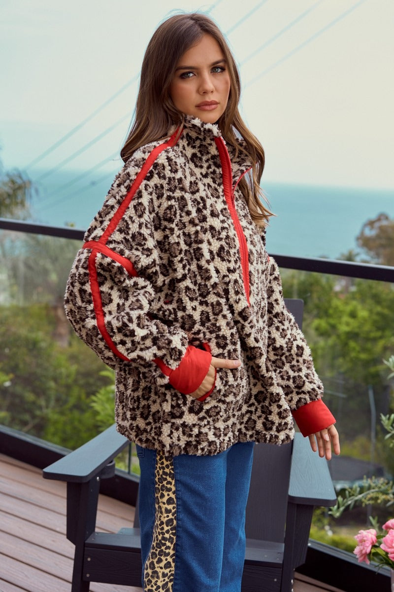 Matilda Leopard Sherpa