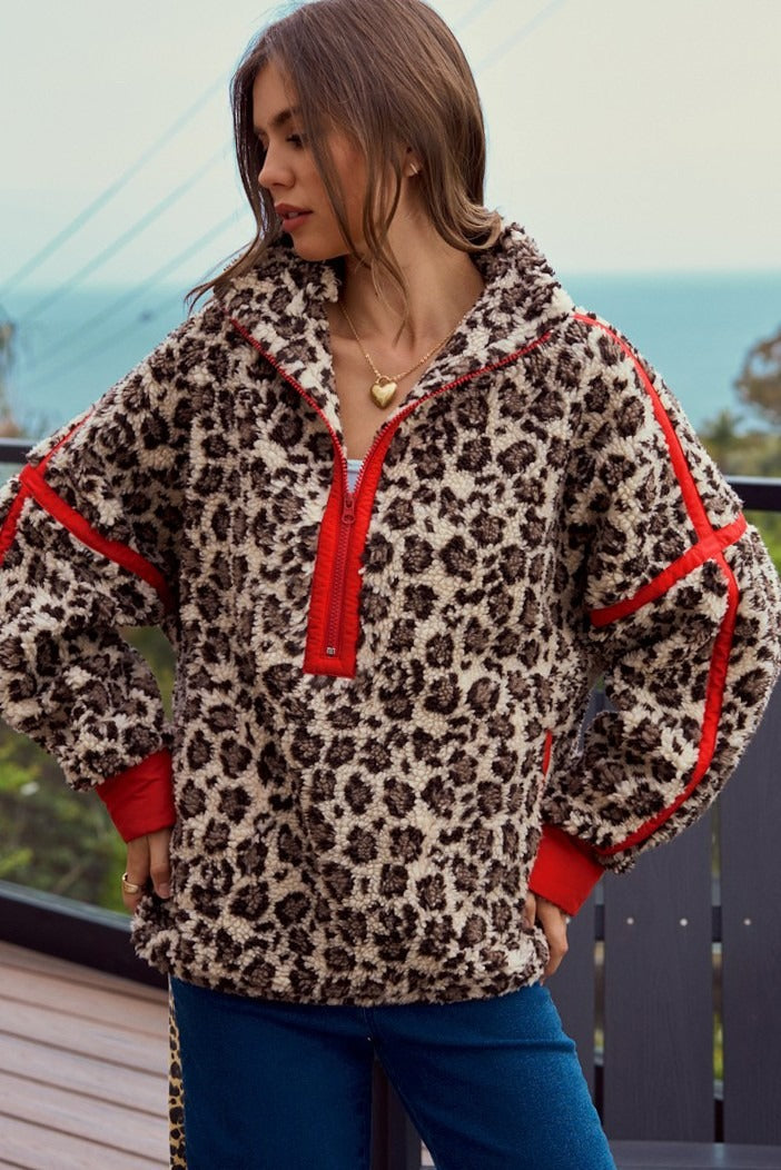 Matilda Leopard Sherpa