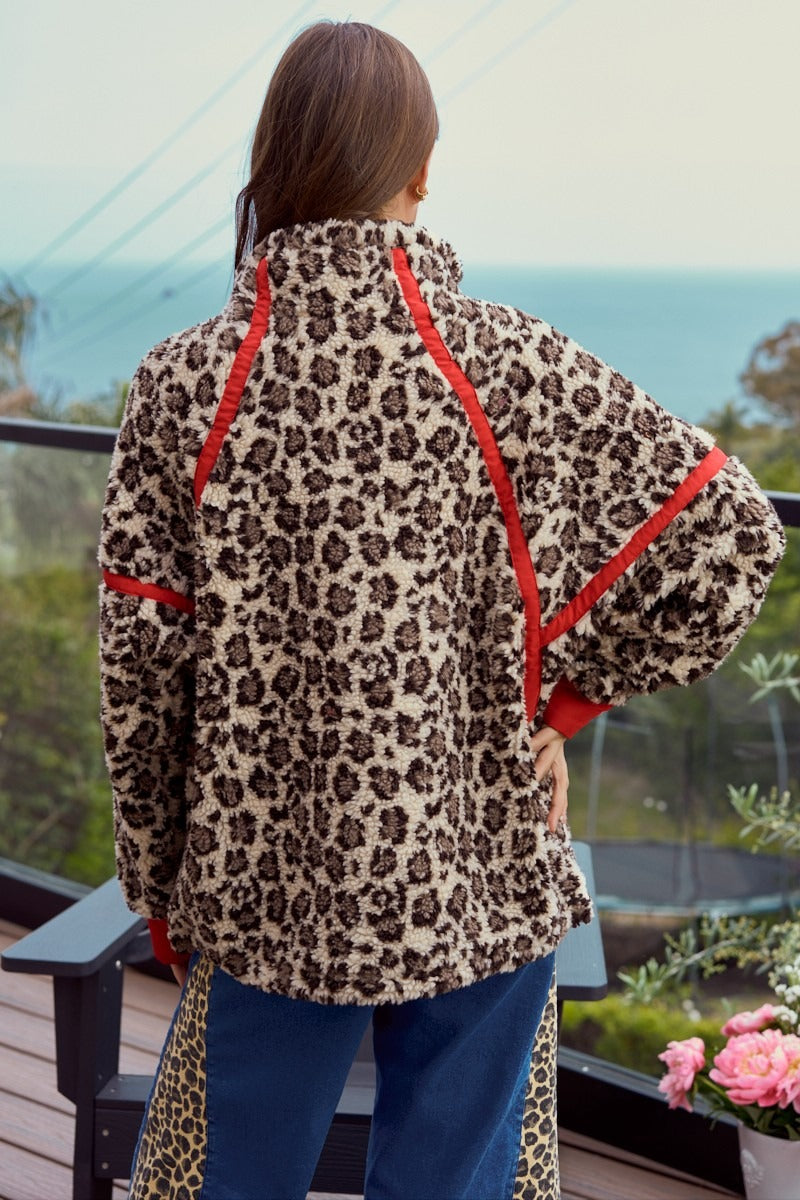 Matilda Leopard Sherpa