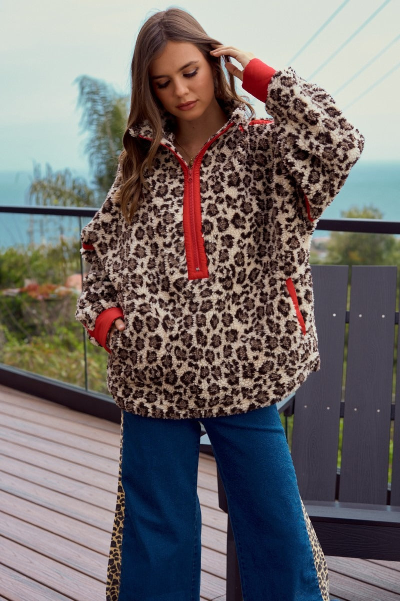 Matilda Leopard Sherpa
