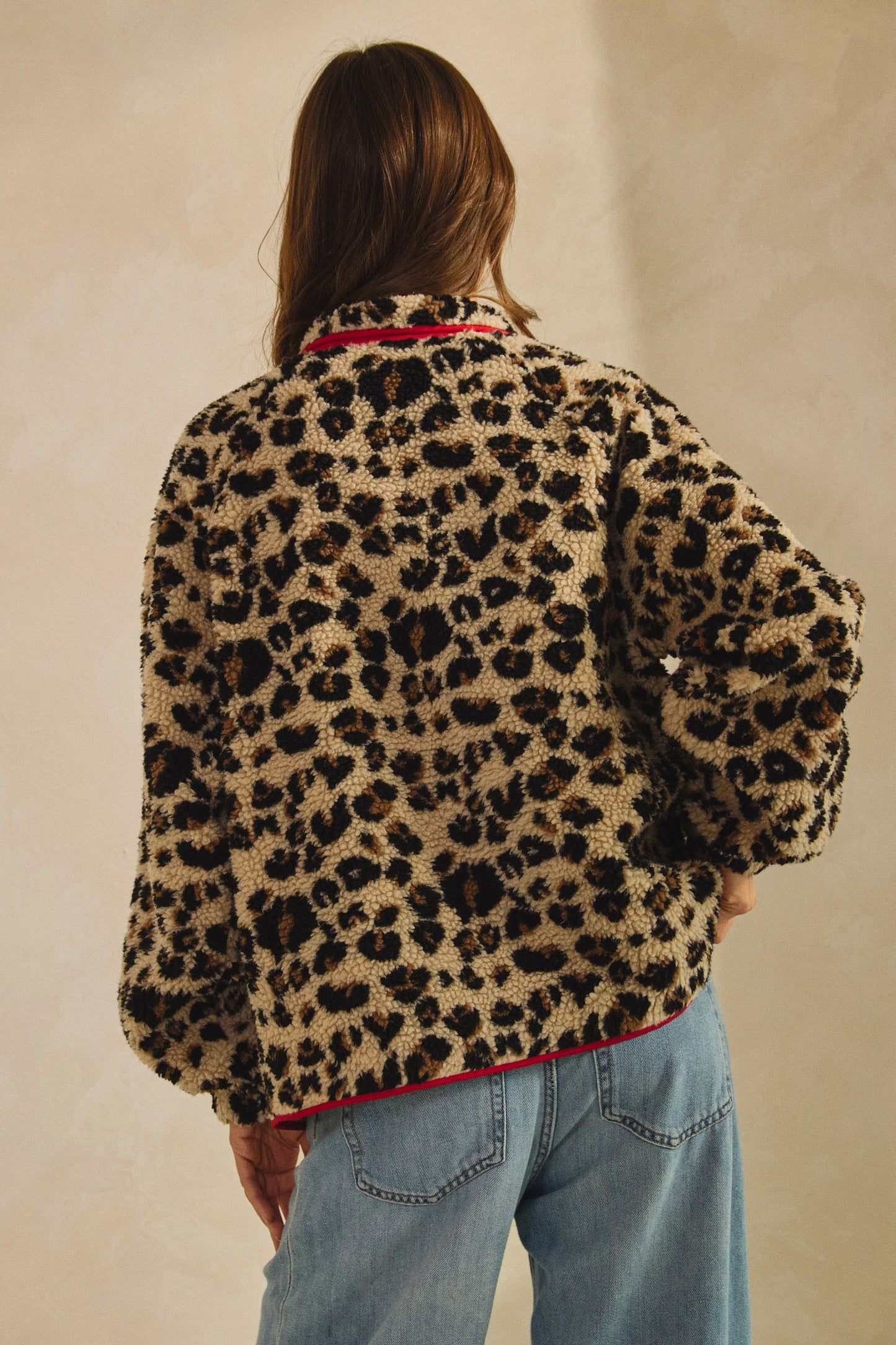 Ava Leopard Sherpa