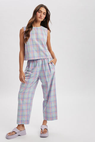 Nellie Plaid Matching Set
